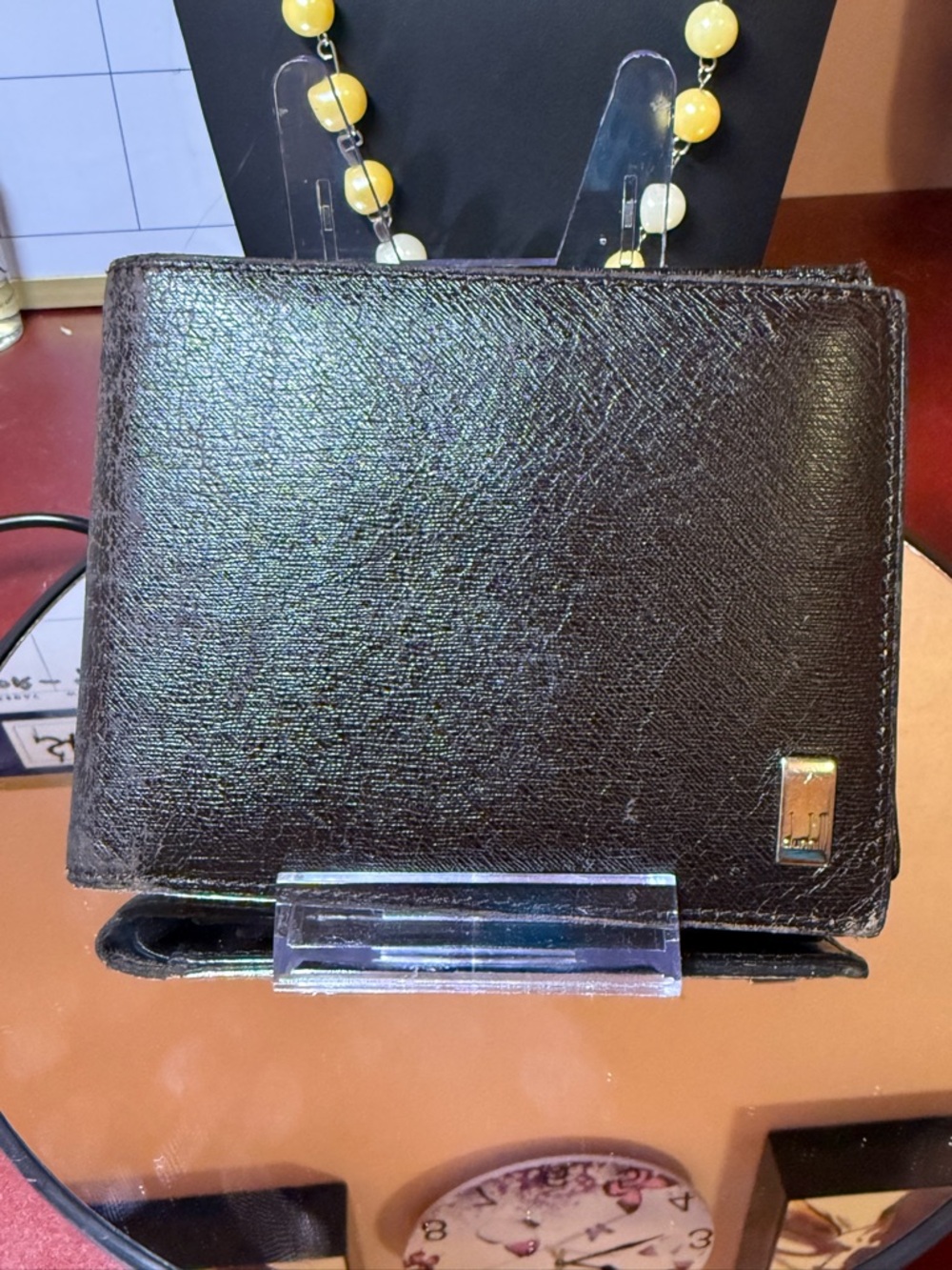 Dunhill Men's Brown Leather Bifold Wallet - Classic Design Project